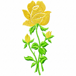 Flowers And Tree Embroidery Design 2